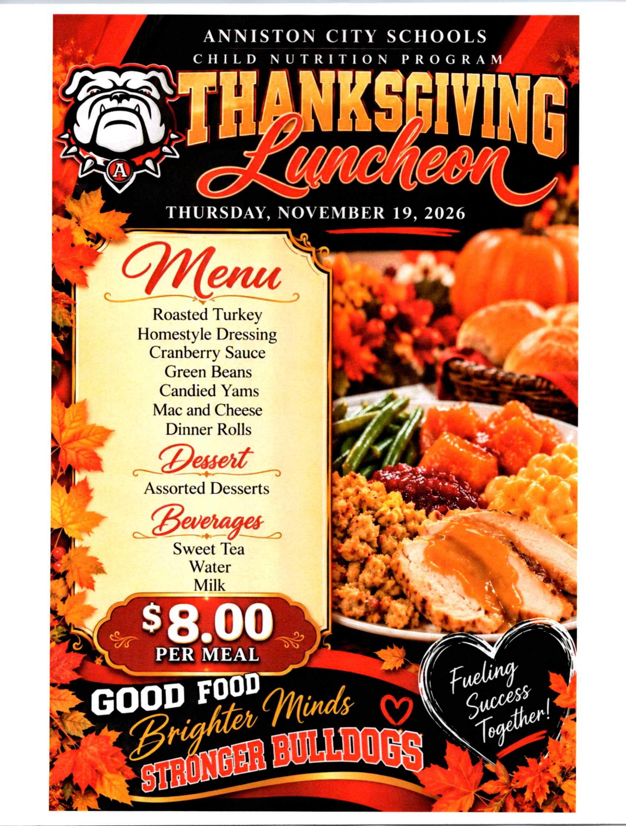 Thanksgiving Informational Flyer